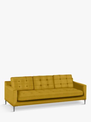 John Lewis Draper II Grand 4 Seater Sofa, Metal Leg
